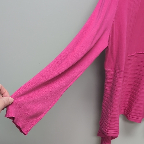 Large NWT Rickis Pink Long Sleeve Cardigan - Picture 3 of 5